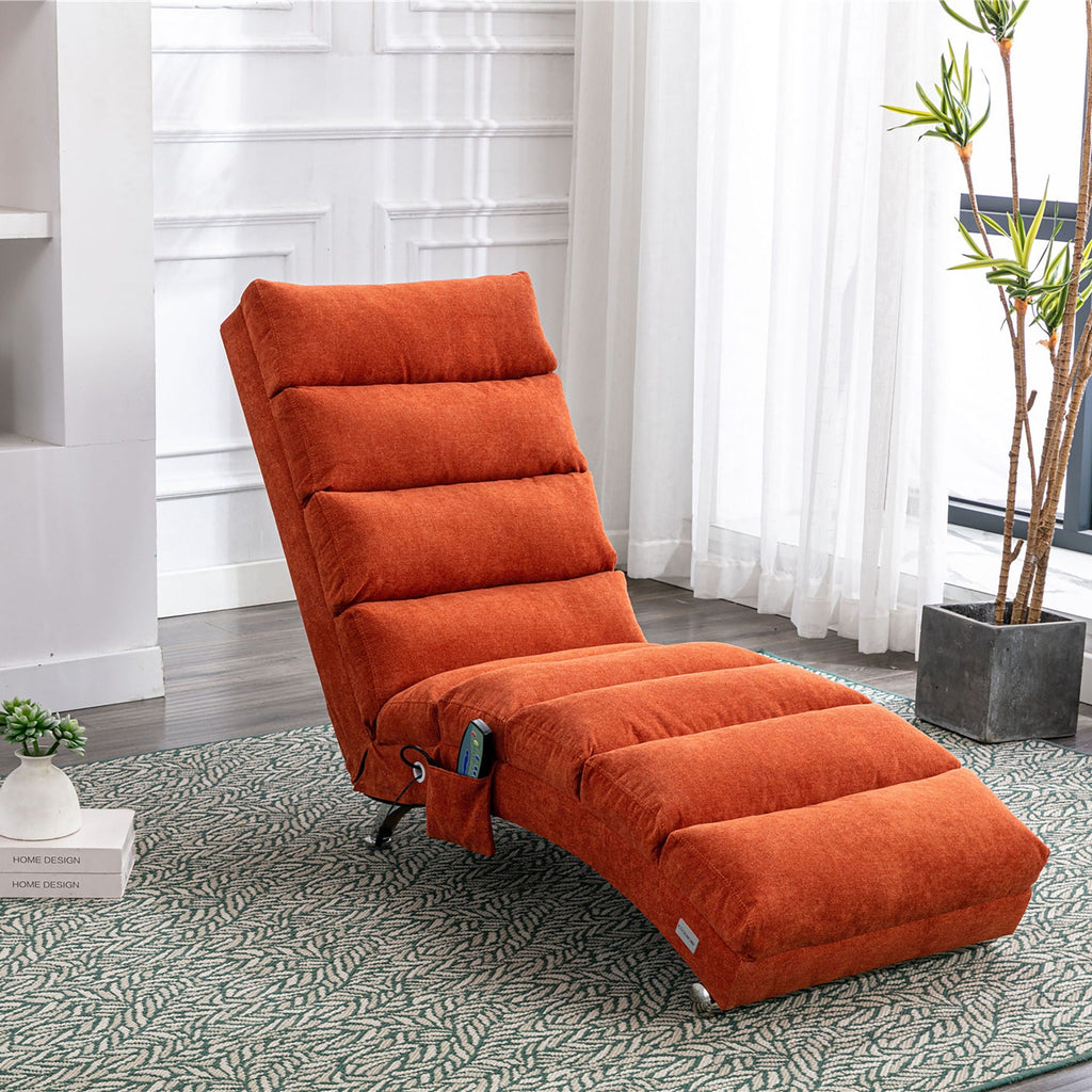 Massage Chaise Lounge Indoor, Ergonomic Electric Massage Lounger