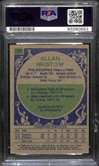 Allan Bristow Autographed 1975-76 Topps Card #74 76ers PSA/DNA 184830