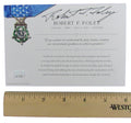 Robert F. Foley, MOH Recipient, Signed MOH 4x6 Society Card JSA 146362