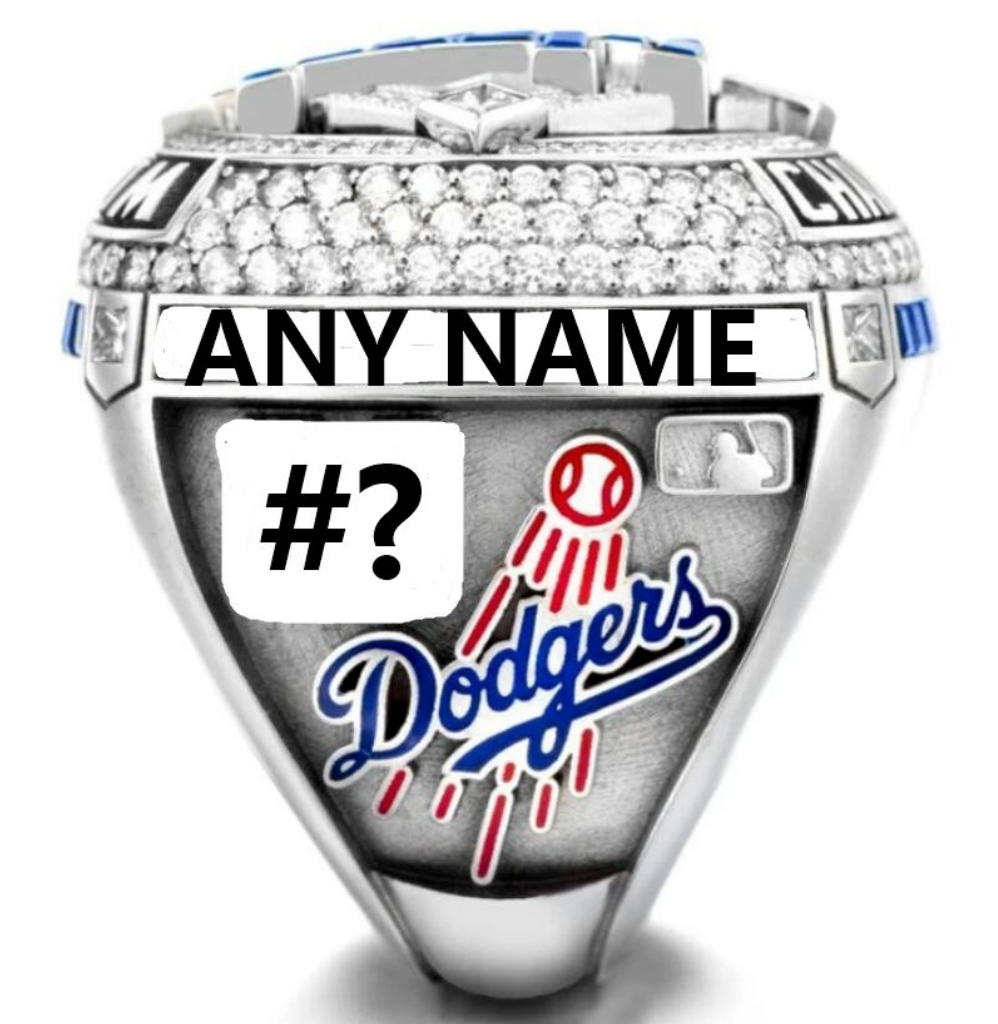 Personalized  Los Angeles Dodgers World Series Ring – Custom Name & Number | Unique Gift for Fans