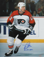 Tim Kerr Flyers Autographed/Signed w/inscr 11x14 Photo JSA 127798
