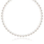 14k Yellow Gold Necklace with White Freshwater Cultured Pearls (6.0mm to 6.5mm)