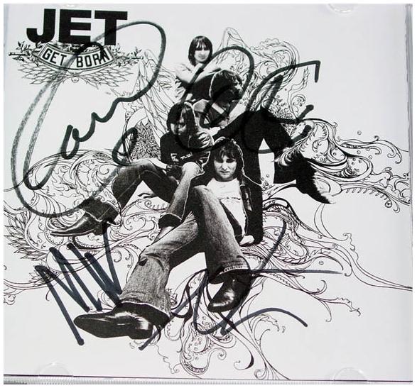 Jet Signed Autographed CD Cover & Proof