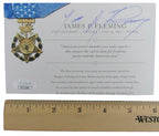 James D. Fleming, MOH Recipient, Signed MOH 4x6 Society Card JSA 146365