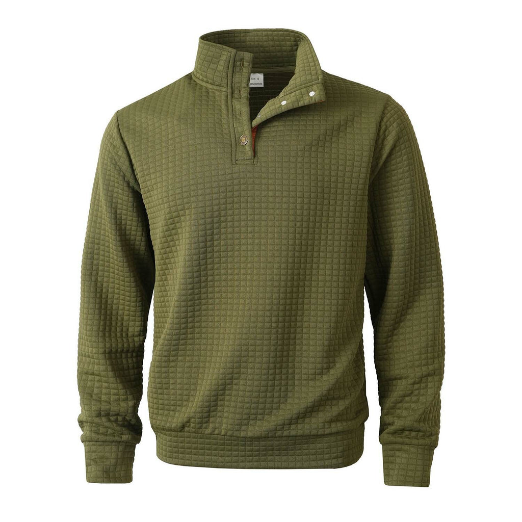 Quilted Sweatshirt // Army green