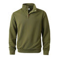 Quilted Sweatshirt // Army green