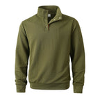 Quilted Sweatshirt // Army green