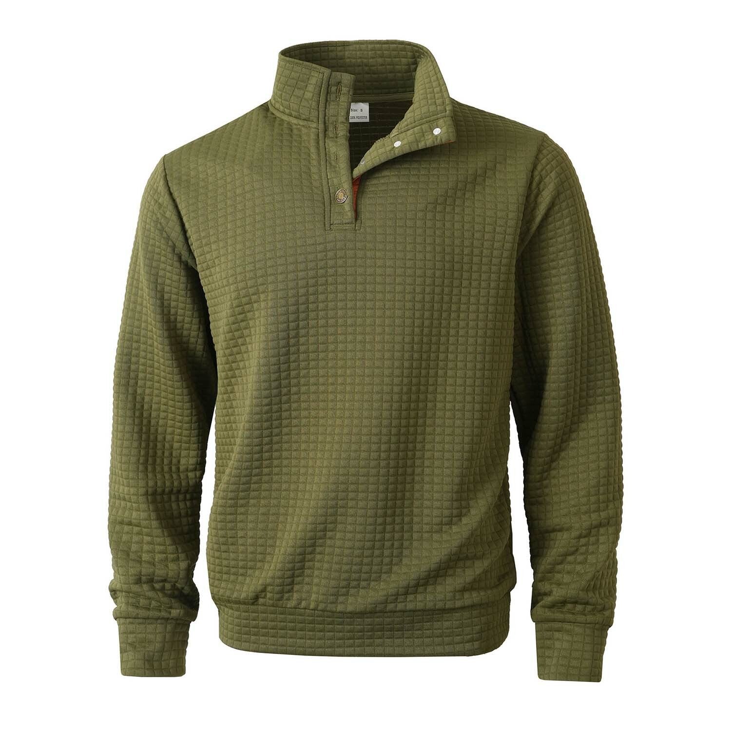 Quilted Sweatshirt // Army green