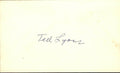 Ted Lyons Chicago White Sox d.1986 Signed/Autographed 3x5 Index Card 162527
