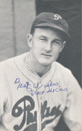 Fred Lucas Phillies d. 1987 Signed/Auto 3x5  Photo 179357