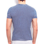 Indigo Dye Marine T-Shirt + Contrast Pirate Patch // Indigo Blue