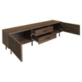 TV Stand For TVs Up To 80", Media - Dark Brown