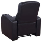 Upholstered Recliner Comfort Lounge Chair - Black