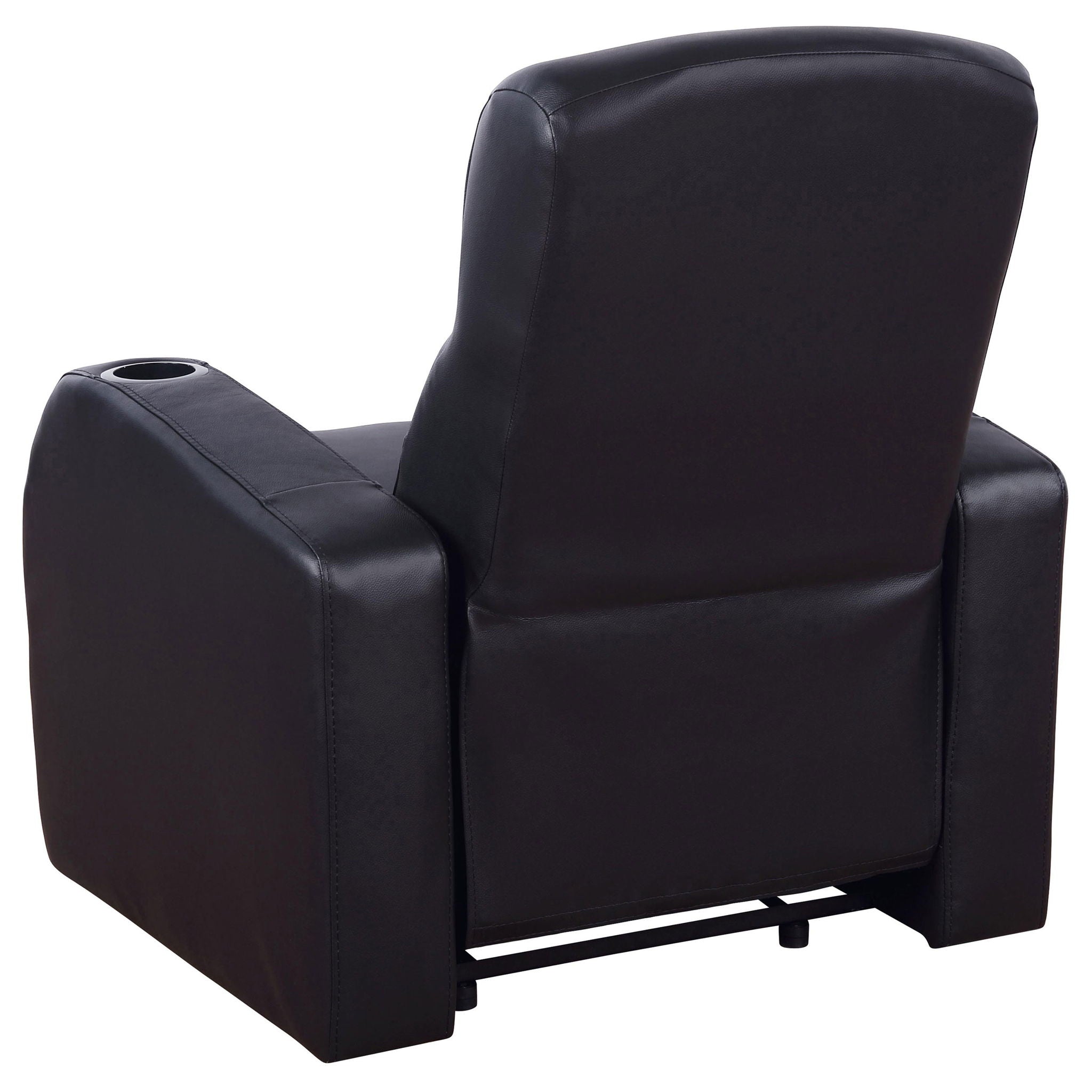 Upholstered Recliner Comfort Lounge Chair - Black