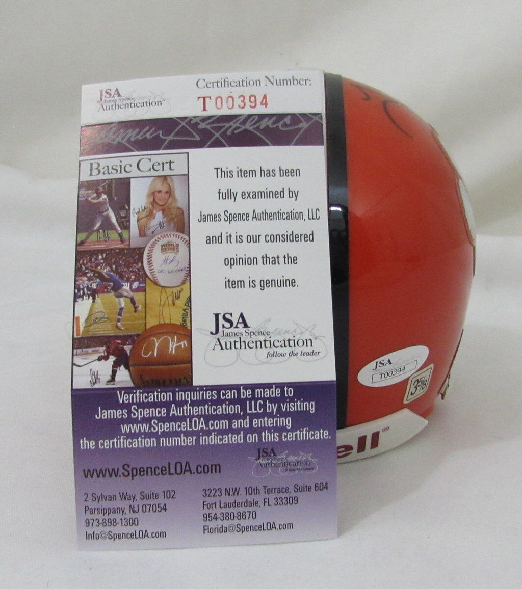 Terry Allen Clemson Tigers  Signed Riddell Mini Helmet JSA 136435