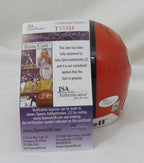 Terry Allen Clemson Tigers  Signed Riddell Mini Helmet JSA 136435