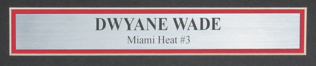 Dwyane Wade Autographed 11x14 Photo Miami Heat Framed Beckett