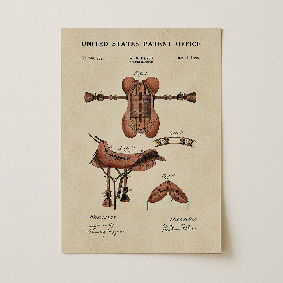 Horse Riding Saddle (1896)