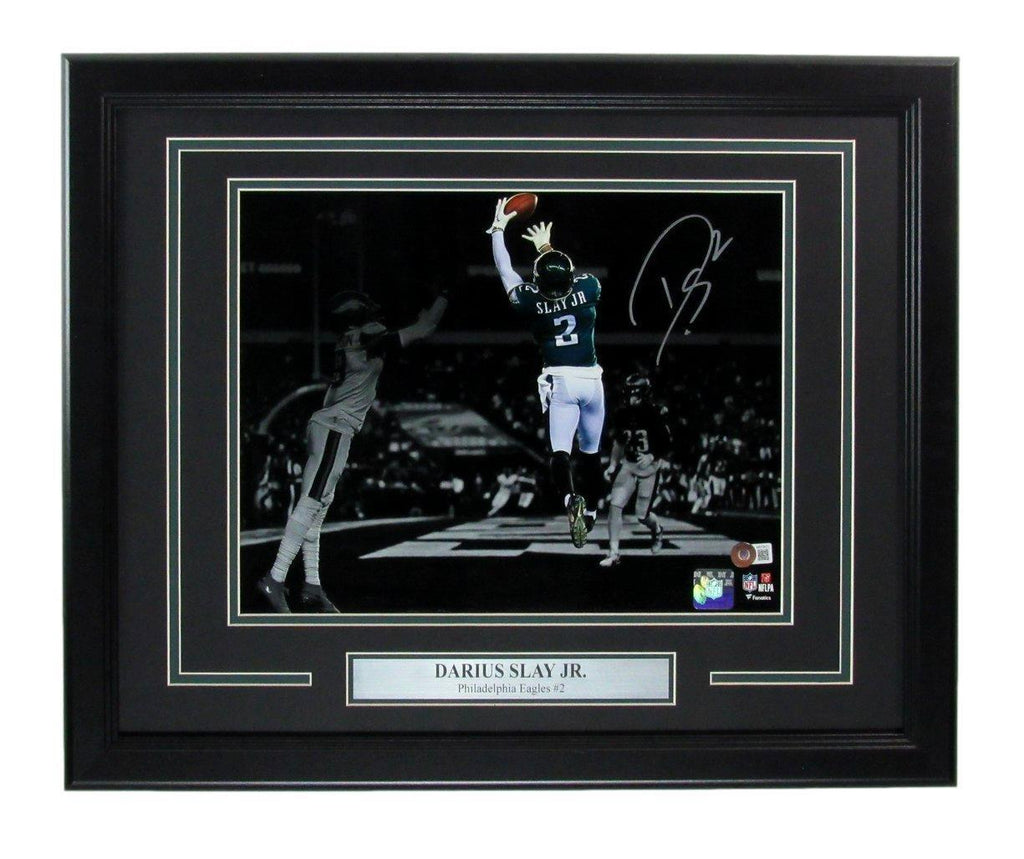 Darius Slay Autographed 11x14 Photo Philadelphia Eagles Framed PSA/DNA