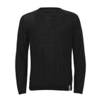 Solid Crew-Neck Sweater // Black