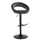 Posh - Contemporary Adjustable Barstool With Swivel & Rounded