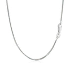 14k White Gold Franco Chain 0.9mm
