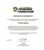 Nick Spaling Signed  Penguins Reebok HockeyAuthentic Team Jersey Penguins 163111