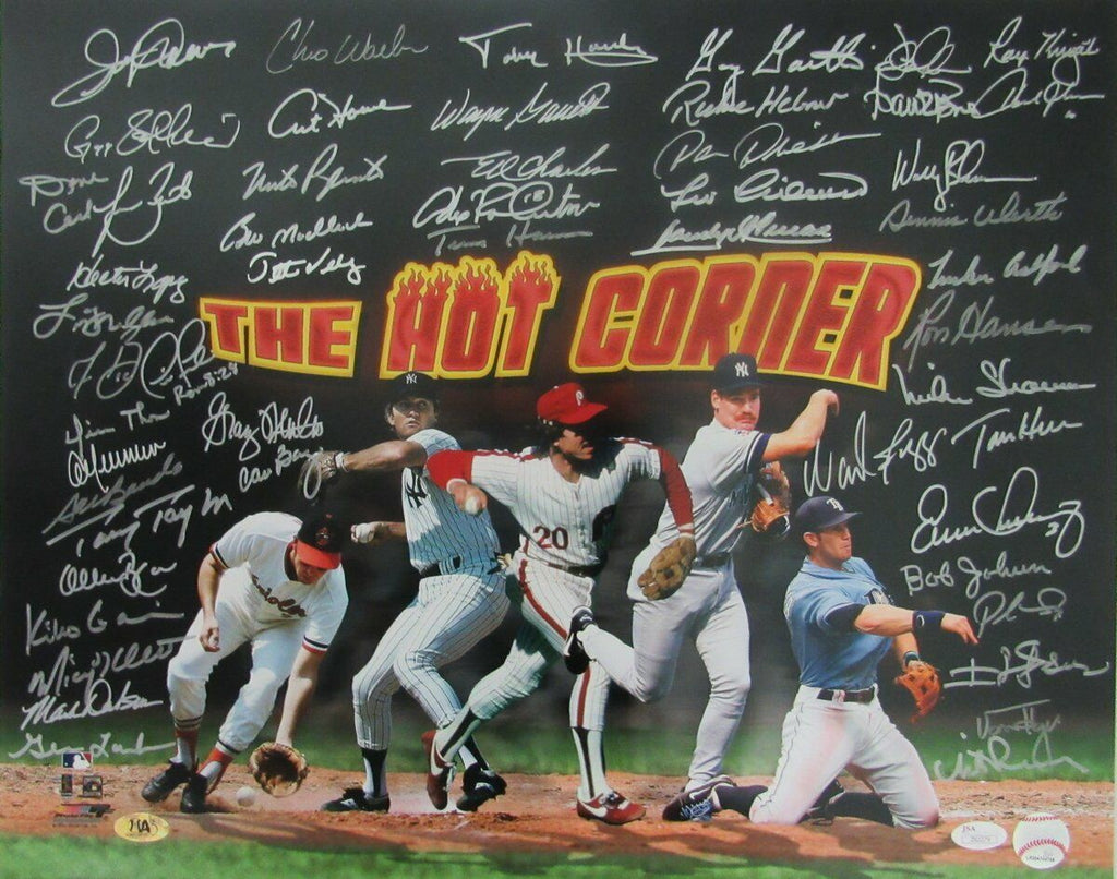 Third Base Greats "The Hot Corner" Multi-Signed 16x20 Color Print JSA 140527