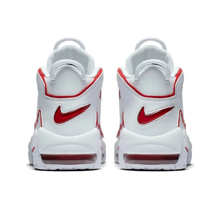Nike Air More Uptempo White Varsity Red Outline