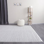 Chenille Woven Rug // White