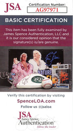 Charley Taylor HOF Autographed/Inscr Goal Line Art GLAC Postcard Redskins JSA