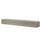 Rustic Wood Fireplace Mantel, Wall-Mounted & Floating Shelf