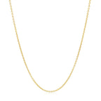 14k Yellow Gold Round Cable Link Chain 1.2mm