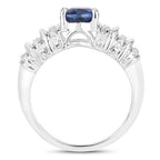 1.40 Carat Genuine Kyanite .925 Sterling Silver Ring