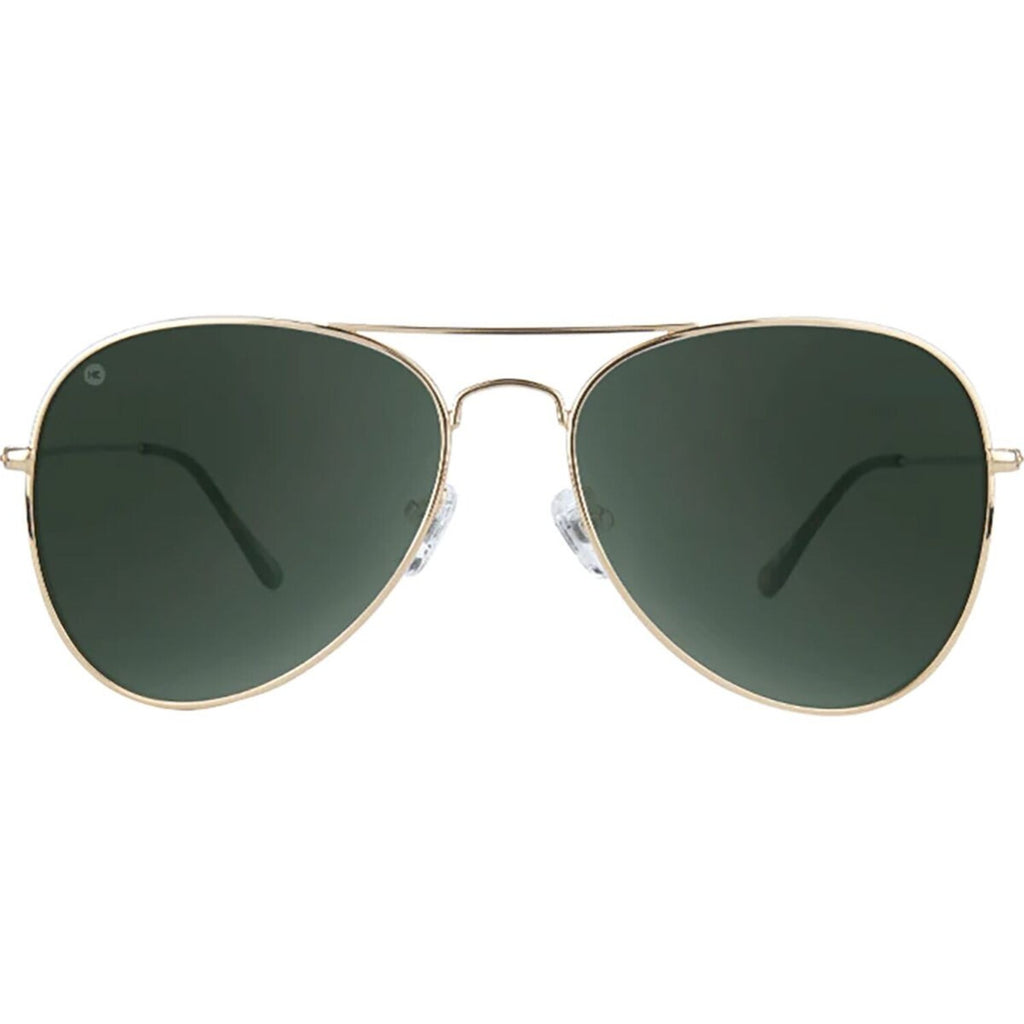 Mile Highs Polarized Sunglasses // Gold + Aviator Green