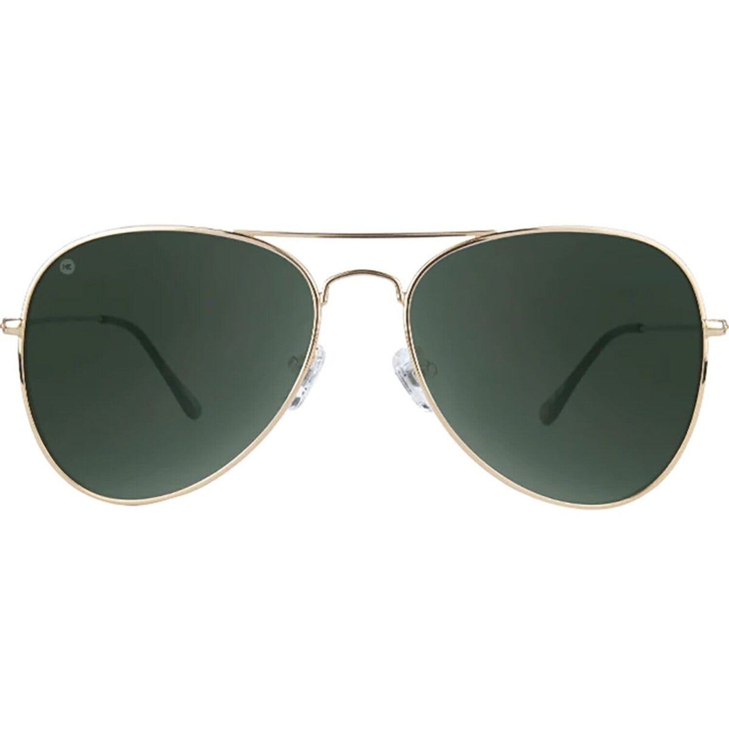 Mile Highs Polarized Sunglasses // Gold + Aviator Green