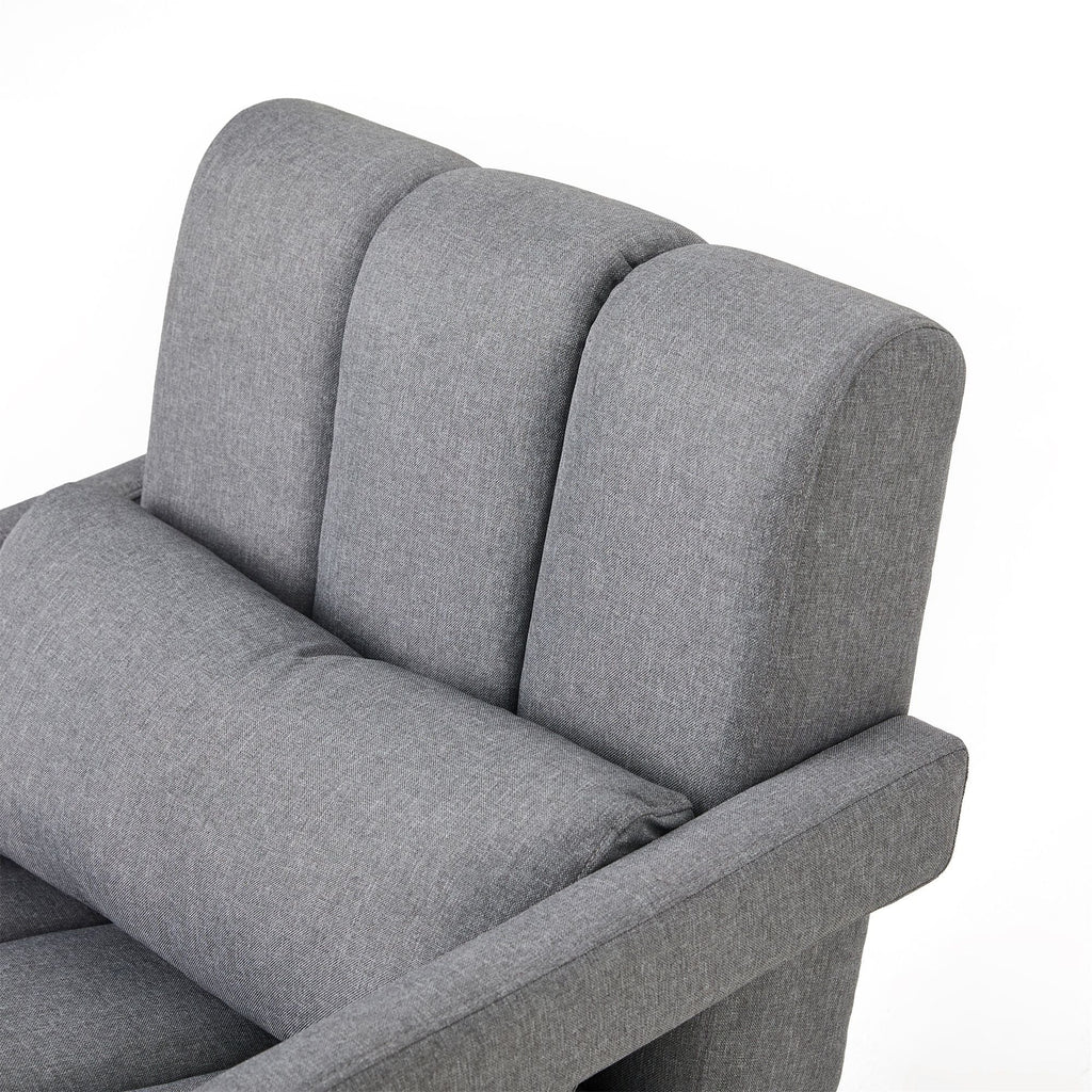 Modern Upholstered Accent Chair, Comfortable Fabric With A Pillow