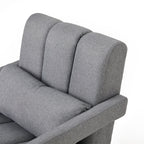 Modern Upholstered Accent Chair, Comfortable Fabric With A Pillow