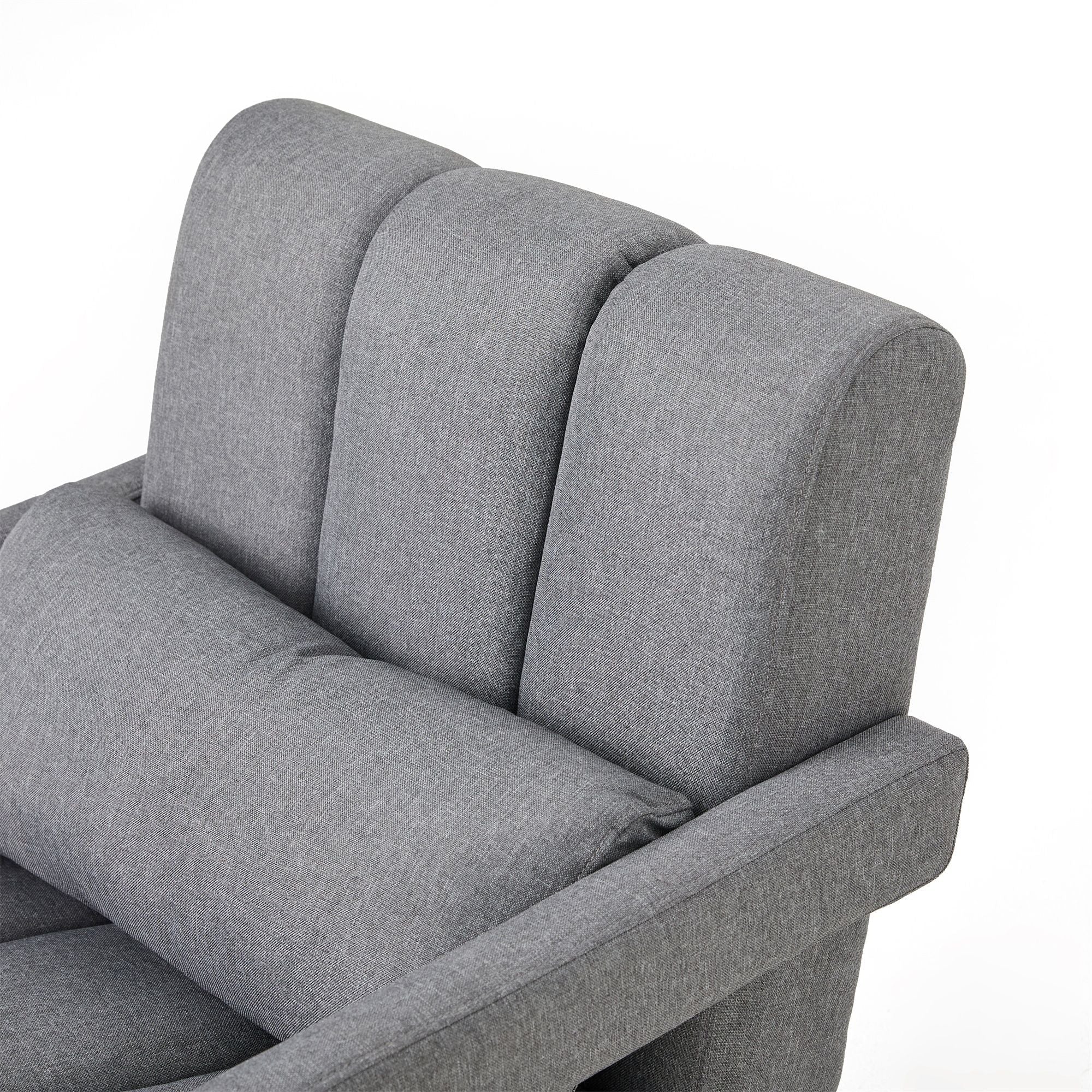 Modern Upholstered Accent Chair, Comfortable Fabric With A Pillow