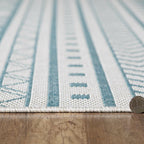 Provo Natura - Machine Woven Performance // Ivory/Aqua - Botanical