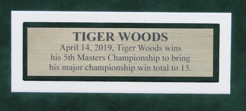 Tiger Woods 5th Masters Champ Unsigned 8x10 Photo Collage Framed 143601
