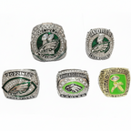 Philadelphia Eagles Championship Ring Set – 5pcs Super Bowl Replica Collectible Set