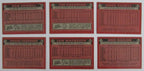 Lot of (6) Autographed 1986 Topps Los Angeles Dodgers Baseball Cards