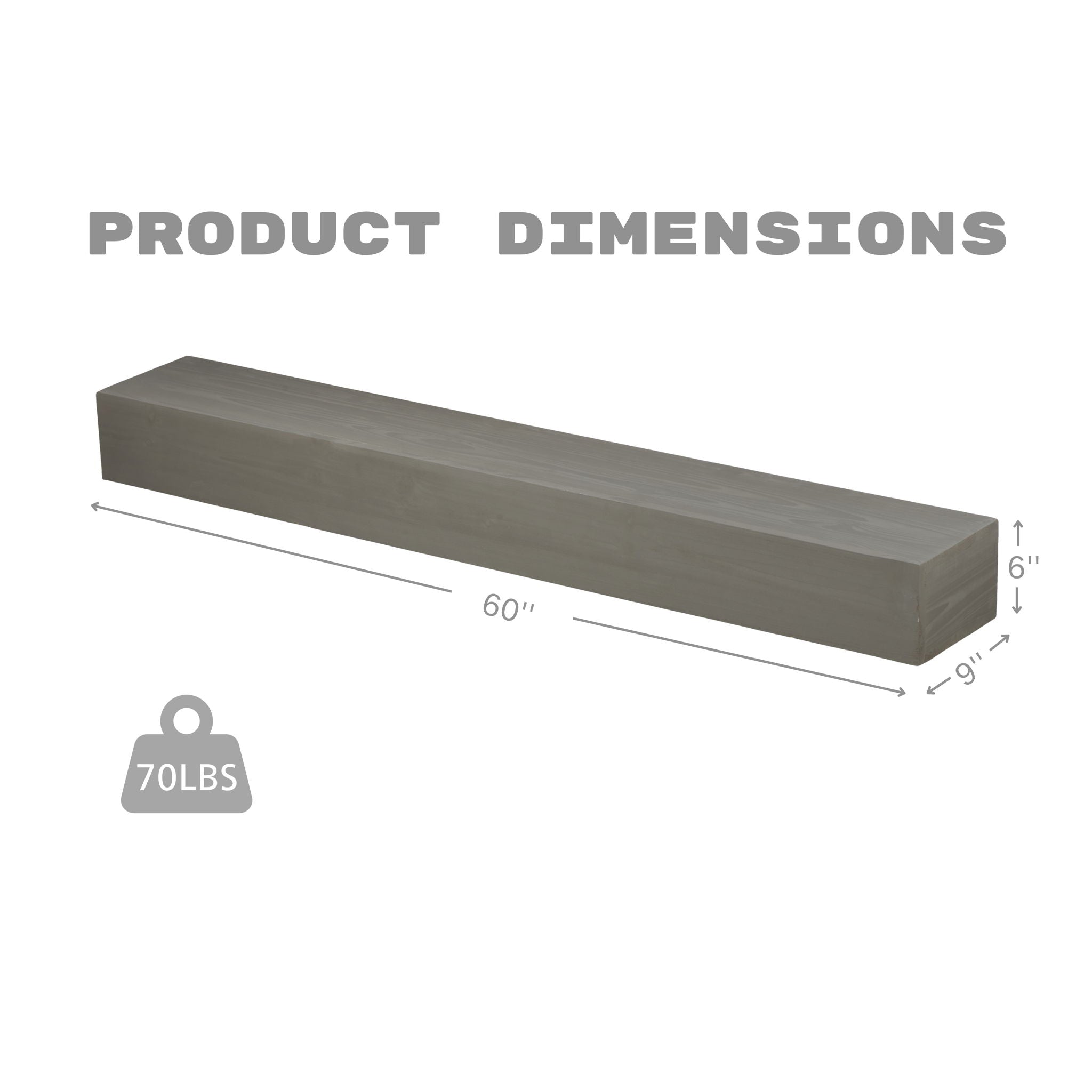 Fireplace Mantel Floating Shelf