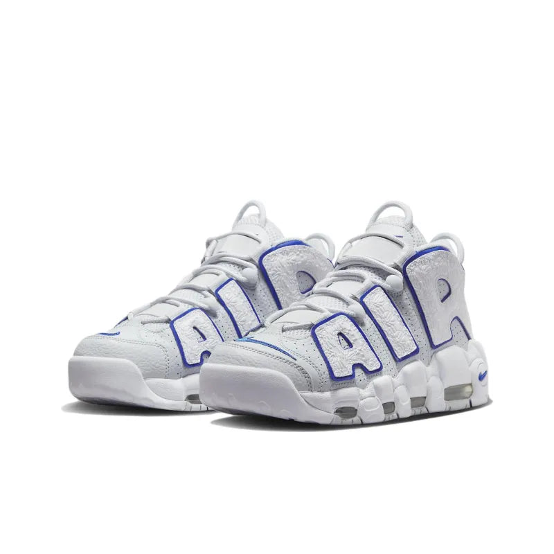 Nike Air More Uptempo Embossed White Royal Blue