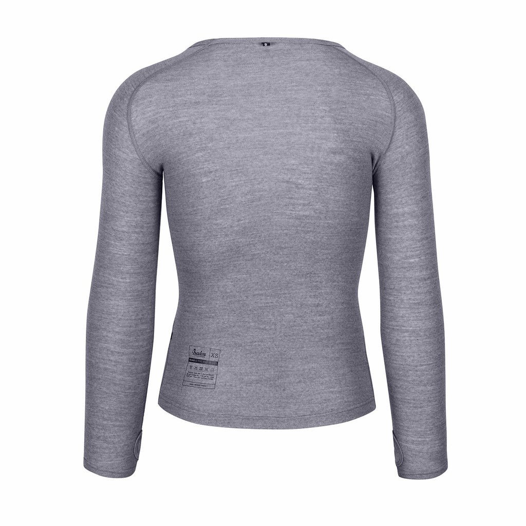 Stefano Merino Long Sleeve Base Layer // Gray
