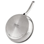 BergHOFF Belly Shape 18/10 Stainless Steel 10.5" Skillet with SS Lid, 2.5qt.