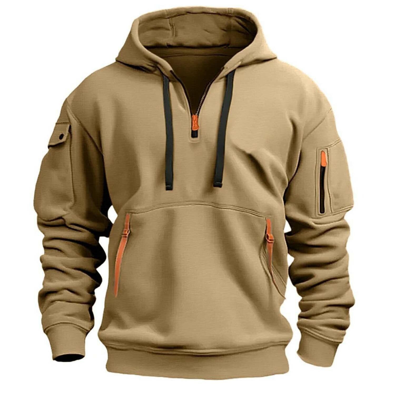 Utility Fleece Hoodie // Khaki