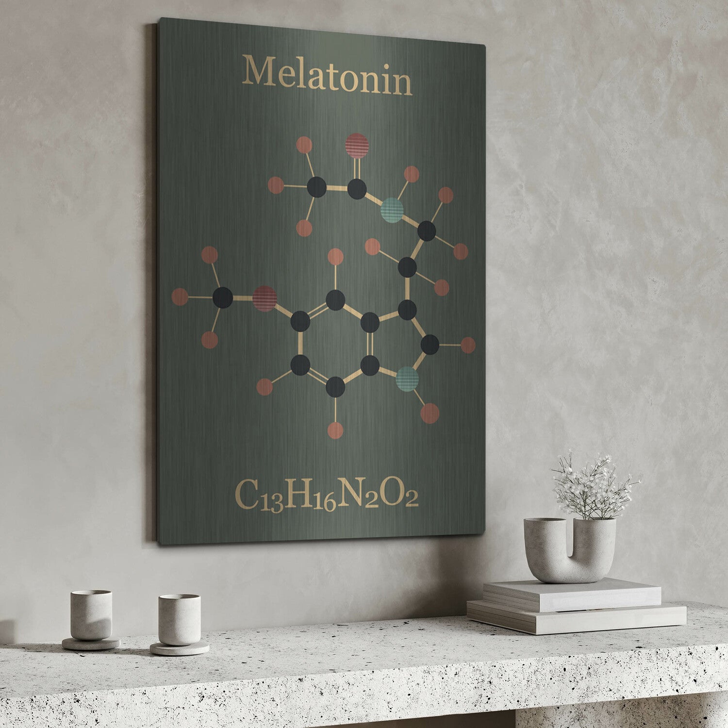 Melatonin Molecule III by Luxe Metal