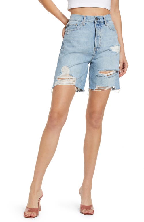 Devon High Waist Denim Cutoff Shorts